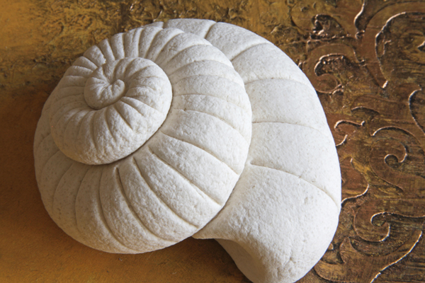 Salzteig Schneckenhaus