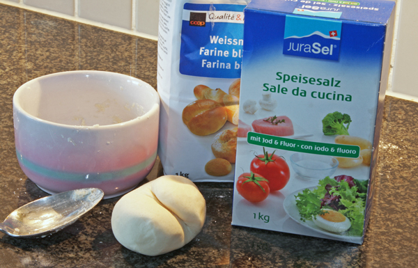 Salzteig Schneckenhaus