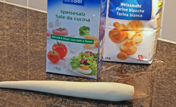 Salzteig Schneckenhaus