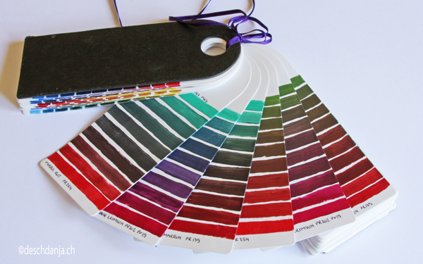 Farbfaecher grün-rot