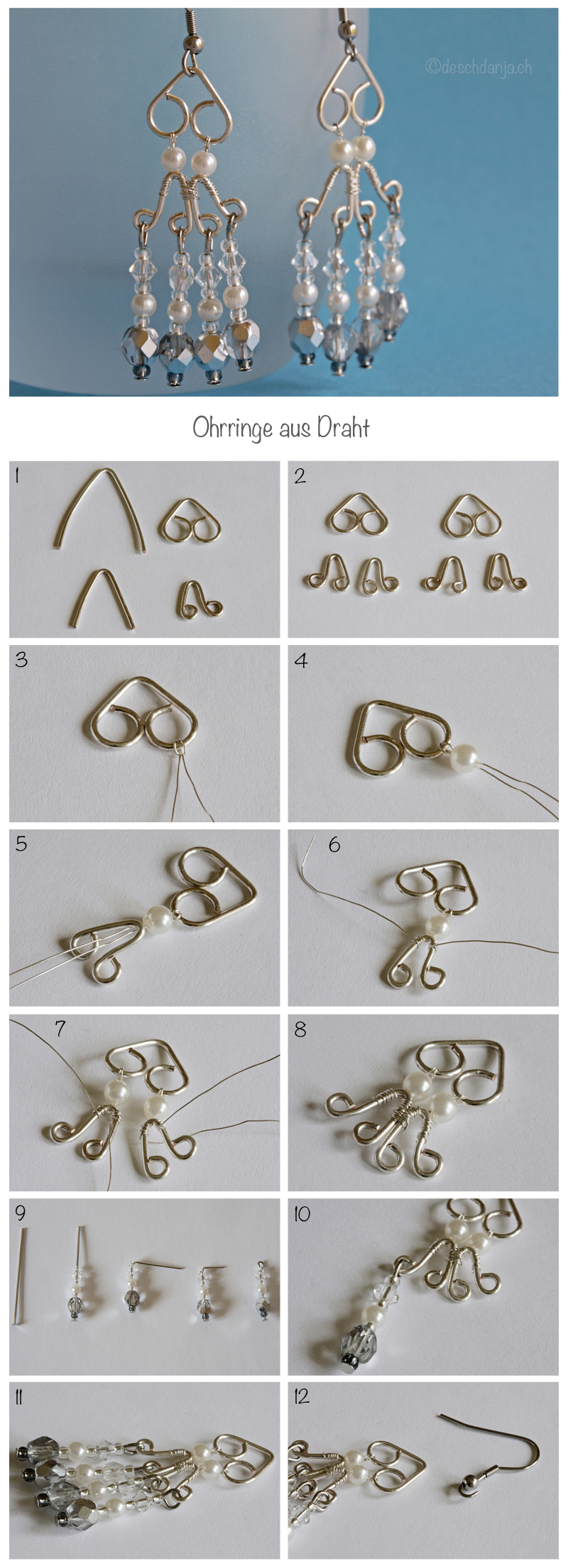 Ohrringe aus Draht