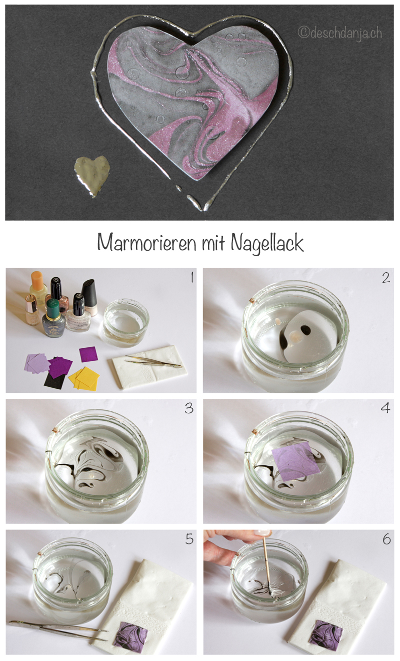 Marmorieren mit Nagellack