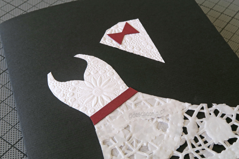 Doily Wedding Card