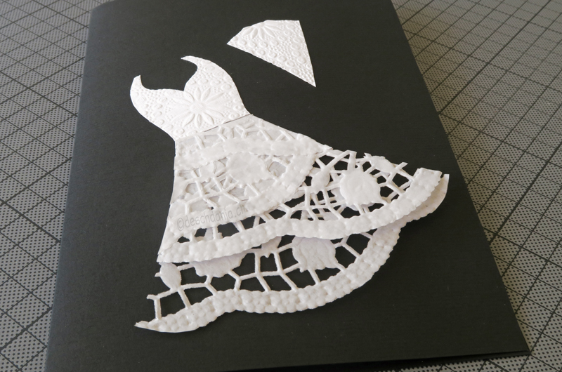 Doily Wedding Card