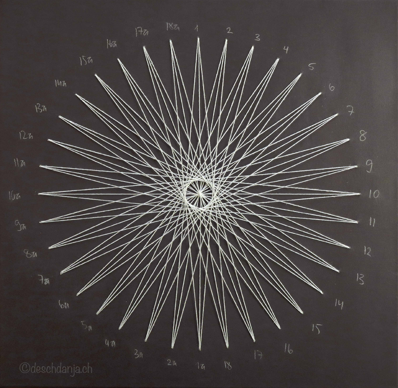 String Art on canvas