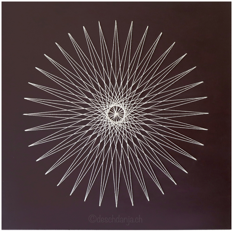 String Art on canvas