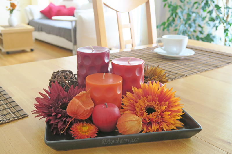 Herbstliche Tischdekoration