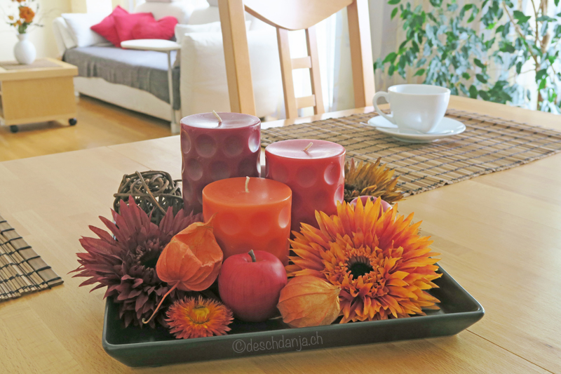 Herbstliche Tischdekoration