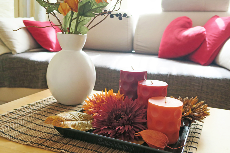 Herbstliche Tischdekoration